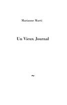 Couverture du livre « Un vieux journal » de Marti Marianne aux éditions Books On Demand