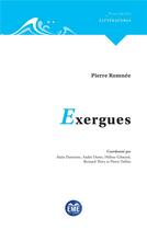 Couverture du livre « Exergues » de Pierre Romnee aux éditions Eme Editions