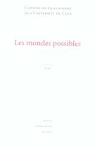 Couverture du livre « Cahiers de philosophie T.42 ; les mondes possibles » de Bardout Jean-Christo aux éditions Pu De Caen