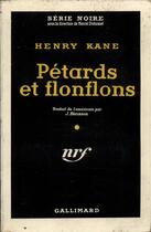 Couverture du livre « Petards et flonflons » de Kane Henry aux éditions Gallimard