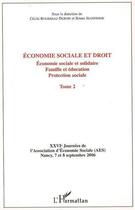 Couverture du livre « Économie sociale et droit t.2 ; économie sociale et solidaire » de Bruno Jeandidier et Bourreau-Dubois Cecile aux éditions L'harmattan