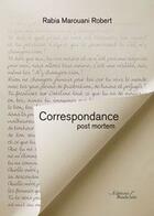 Couverture du livre « Correspondance post mortem » de Marouani Robert aux éditions Baudelaire