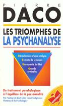 Couverture du livre « Triomphes Psychanalyse » de Pierre Daco aux éditions Marabout