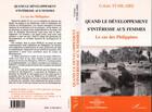 Couverture du livre « Quand le développement s'intéresse aux femmes ; le cas des Philippines » de Colette St-Hilaire aux éditions L'harmattan