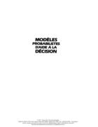 Couverture du livre « Modèles probabilistes d'aide à la décision » de Michel Nedzela aux éditions Presses De L'universite Du Quebec