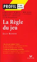 Couverture du livre « La règle du jeu de Jean Renoir » de  aux éditions Hatier