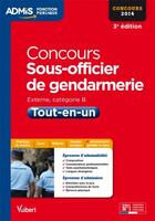 Couverture du livre « Concours sous officier de gendarmerie ; tout-en-un ; catégorie B ; 2014 (3e édition) » de Lavedan aux éditions Vuibert