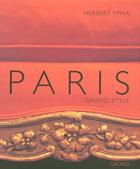 Couverture du livre « Paris grand style » de Ypma Herbert J. M. aux éditions Grund