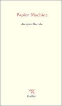 Couverture du livre « Papier-machine » de Jacques Derrida aux éditions Galilee