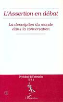 Couverture du livre « L'assertion en débat » de  aux éditions L'harmattan