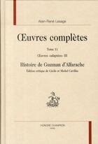 Couverture du livre « Oeuvres complètes t.2. ; oeuvres 