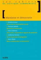 Couverture du livre « Marxisme et democratie » de  aux éditions Syllepse