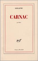 Couverture du livre « Carnac » de Eugene Guillevic aux éditions Gallimard