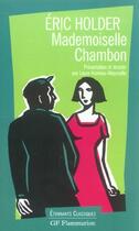 Couverture du livre « Mademoiselle chambon » de Eric Holder aux éditions Flammarion