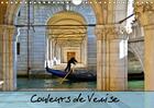 Couverture du livre « Couleurs de venise calendrier mural 2018 din a4 horizontal - promenade coloree au fil des c » de Gaffiero C aux éditions Calvendo