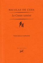 Couverture du livre « Le coran tamisé » de Nicolas De Cues aux éditions Puf