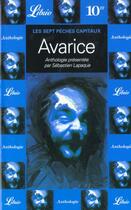 Couverture du livre « Avarice » de Sebastien Lapaque aux éditions J'ai Lu