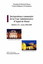 Couverture du livre « Jurisprudence commentée de la Cour Administrative de Douai (numéro 6) » de Pierre Jean Baralle aux éditions Pu D'artois