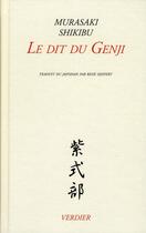 Couverture du livre « Le dit du Genji » de Murasaki Shikibu aux éditions Verdier