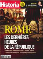 Couverture du livre « Historia mensuel n 868 rome - avril 2019 » de  aux éditions L'histoire