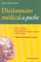 Couverture du livre « Dictionnaire Medical De Poche » de Jacques Quevauvilliers aux éditions Elsevier-masson