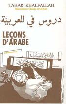 Couverture du livre « Leçons d'arabe » de Jean-Claude Zeltner aux éditions Editions L'harmattan