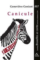 Couverture du livre « Canicule » de Genevieve Genicot aux éditions Maelstrom