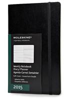 Couverture du livre « Agenda semainier-carnet 2015 grand format noir couverture souple » de Moleskine aux éditions Moleskine Papet