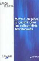 Couverture du livre « Mettre place qualite collectivites territor » de Cros aux éditions Afnor