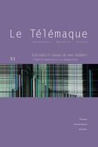 Couverture du livre « Le Le Télémaque, n° 51/2017 : Lectures et usages de Paul Ricoeur : l'identité narrative et la transmission » de Brigitte Frelat-Kahn aux éditions Pu De Caen