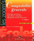 Couverture du livre « Zoom's comptabilite generale » de Grandguillot/Grandgu aux éditions Gualino