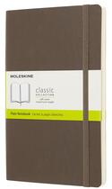 Couverture du livre « Carnet blanc grand format souple terre d'ombre » de  aux éditions Moleskine