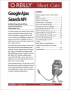 Couverture du livre « Google Ajax Search API » de Michael Fitzgerald aux éditions O'reilly Media