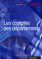 Couverture du livre « Les comptes des départements 2004 » de  aux éditions Documentation Francaise