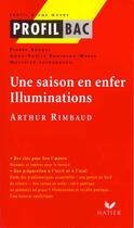 Couverture du livre « Profil Bac ; Une Saison En Enfer » de M Brunel aux éditions Hatier