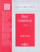 Couverture du livre « Droit Commercial » de Georges Decocq aux éditions Dalloz