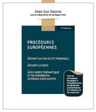 Couverture du livre « Procédures européennes (5e édition) » de Jean-Luc Sauron et Lea Reguer-Petit aux éditions Gualino