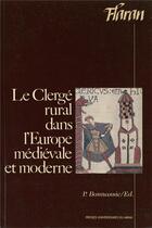 Couverture du livre « Le clerge rural dans l'europe medievale et moderne » de Bonnassie P aux éditions Pu Du Midi