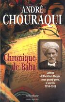 Couverture du livre « Chronique De Baba » de Andre Chouraqui aux éditions Bibliophane-daniel Radford