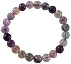 Couverture du livre « Bracelet perles rondes fluorite ; 8 mm (lot de 3) » de  aux éditions Dg-exodif