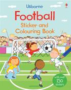 Couverture du livre « Football sticker and colouring book » de Sam Taplin aux éditions Usborne