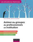 Couverture du livre « Animer des groupes de professionnels en institution » de Clemence Guinot et Dana Castro aux éditions Dunod