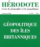 Couverture du livre « REVUE HERODOTE n.137 ; géopolitique des îles britanniques » de Revue Herodote aux éditions La Decouverte