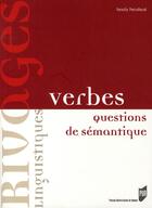 Couverture du livre « Verbes ; questions de sémantique » de Pariollaud F aux éditions Pu De Rennes