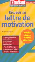 Couverture du livre « Réussir sa lettre de motivation (édition 2003/2004) » de Christine Aubree aux éditions L'etudiant