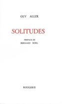 Couverture du livre « Solitudes » de Guy Allix aux éditions Rougerie