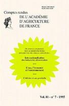 Couverture du livre « Internationalisation des industries alimentaires ; l'eau l'economie et l'environnement ; comptes rendus » de  aux éditions Medecine Sciences Publications