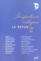 Couverture du livre « Perspectives critiques, la revue n.2 » de Roland Jaccard aux éditions Puf