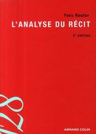 Couverture du livre « L'analyse du récit » de Yves Reuter aux éditions Armand Colin