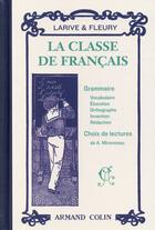 Couverture du livre « La classe de français » de Fleury et Larive aux éditions Dunod